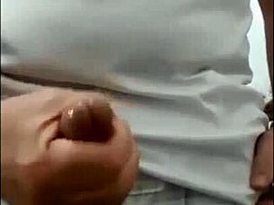 Old Man Carvallini Explodes Massive Cumshot Handjob