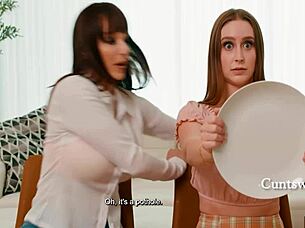 can't resist staring at laney grey and lexi luna's topless cunts