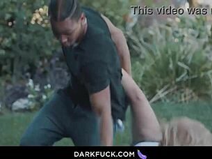 Blonde Cutie Lilly Slammed Hard By Monster Black Cock Gangbang