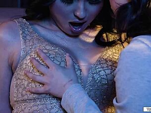 beautiful trans ember fiera sucks asian cock in bed