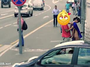 i'm thrilled watching jeny stripped nude in public streets
