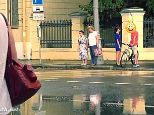 i'm thrilled watching jeny stripped nude in public streets