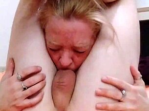 my bitch gulps my dick like total whore