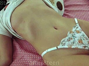 roommate catches me early morning panty play surprise