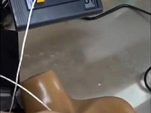 This fuck doll feels amazing during erotic testing