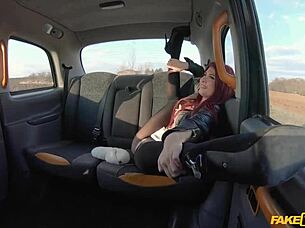 flexible british gymnast ass rides taxi cock hard