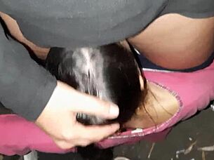 First date mouth fuck in abandoned house wet!