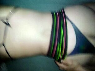 she sucks me off beautifully then we do doggy with bikini skirt