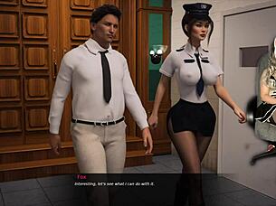 Prison guard ep 9... hijab milf flashes tits sans panties accidentally!