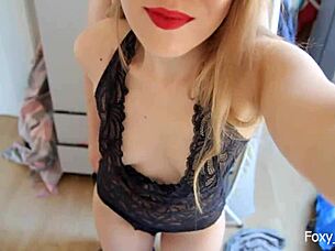 Pretty blonde influencer creampied rough while filming Insta sex tape.