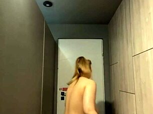 bold extreme public quickie anal with monster cock toy