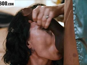 boss joins dinner for deepthroat blowjob and wild fucking