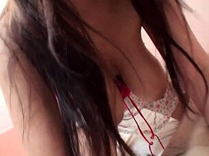 japanese milf with huge tits gets fingered fucked and titty slammed hard