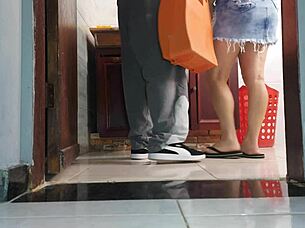 hotwife skips panties for plumber neighbor pounding 🔥👗💦