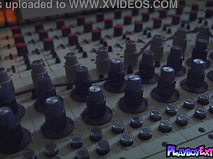 harley dean strips naked showing pierced ebony pussy passionately