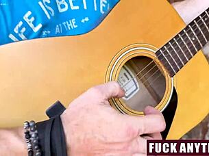 three dudes freeuse pounding that hot camping chick anytime they want 😈🏕️🔥