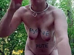 Forest Slave Milf Bound And Toyed In Outdoor Humiliation Play