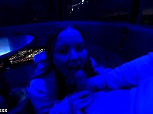 couple sneaks blowjob in park then races home for quick outdoor fuck