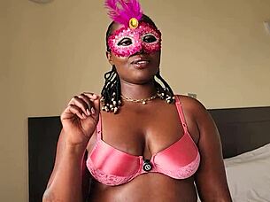 apple bottom seduces with dirty talk bouncing juicy ebony ass cheeks