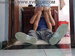 hotwife skips panties for plumber neighbor pounding 🔥👗💦