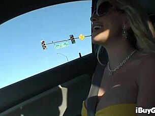 savannah gold flaunts massive tits fingering outdoors to orgasm