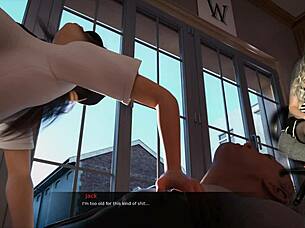 Prison guard ep 9... hijab milf flashes tits sans panties accidentally!