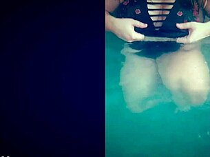 horny teen slut teases wet in hot tub jacuzzi