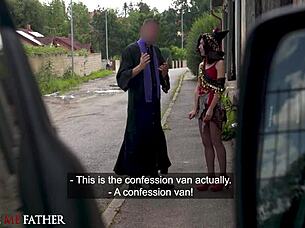 Petite Latina Pickup Deepthroats Monster Cock For Rough Van Fuck