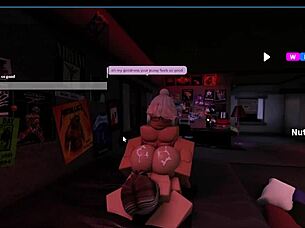 Fan fucks my tight pussy with huge throbbing cock