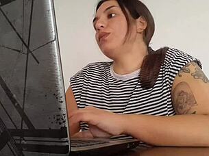 Carla farts loud while grinding her fetish fantasy