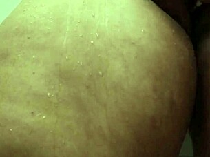 big ass latina masturbates sensually in shower