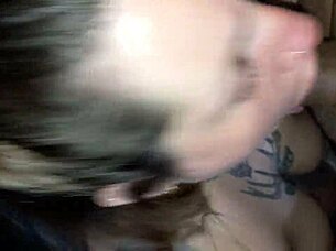 Damn this black babe sucks my cock so good before i cum