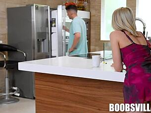 alex charger gropes petite barbie brill's small tits in taboo pov craving