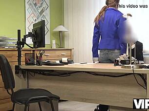 Mischiel big tits needs cash for surgery so fucks hard