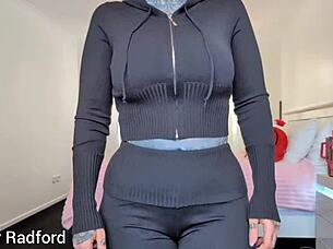 big tits fit milf try on haul