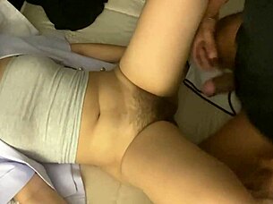 Thai nurse's wet pussy tempts patient cumshot?