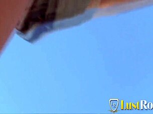 carol vega fingers shaved pussy before beach sunset fuck