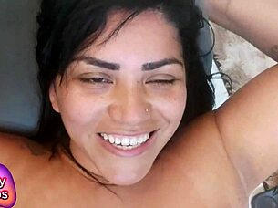 nicoly mattos hairy anal creampie with farting and cum squeeze out