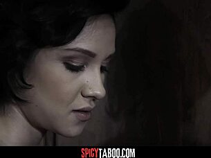 Babysitter Cadey Mercury craves DEEPTHROAT on MONSTER COCK