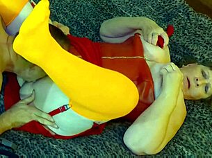 Velma dinkley granny takes dp creampie in costume fuck