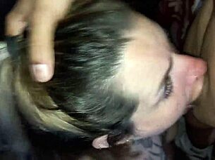 Damn this black babe sucks my cock so good before i cum