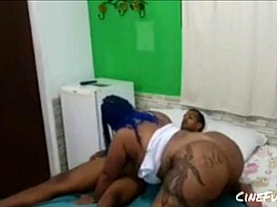 Chubby brunette begs for HUGE COCK in her FAT ASS