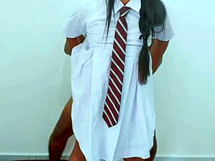 Wanna fuck tight pussy hard after school?