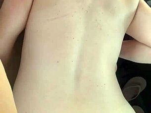 Huge-Tits Escort Cums Watching Public Doggy Pounding!