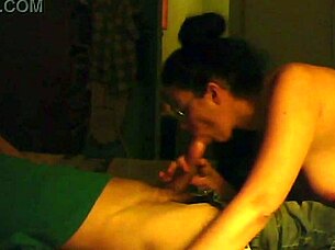 Busty milf milks huge cock with hot blowjob skills 🔥🍆