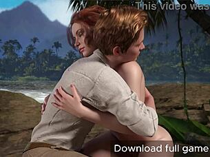 Redhead big tits jungle cock suck doggystyle!