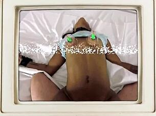 mina moon sucks cock deep then pussy creampied backstage