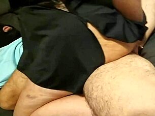 Friend Explodes As Wife Moans Riding Raw Huge Cock!