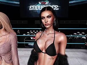 virtual bikini wrestling contest heats up 🔥🏆😉