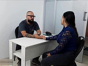 director fucks busty latina mom to keep stepdaughter in school